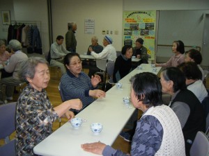 ふれあい介護予防教室後のたのしい茶話会です♡